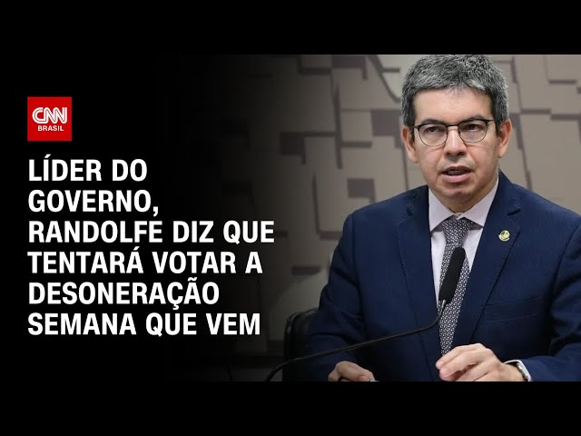 ⁣Líder do governo, Randolfe diz que tentará votar a desoneração semana que vem | BASTIDORES CNN