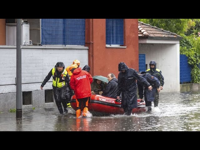 ⁣No Comment : inondations en Italie, la Lombardie particulièrement touchée