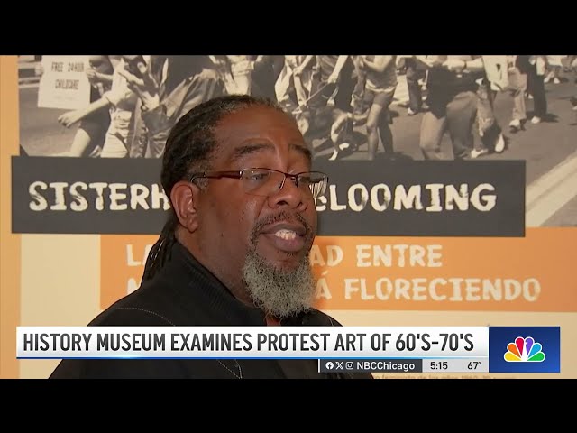⁣Exhibit at Chicago History Museum examines protest art of 1960s and 1970s