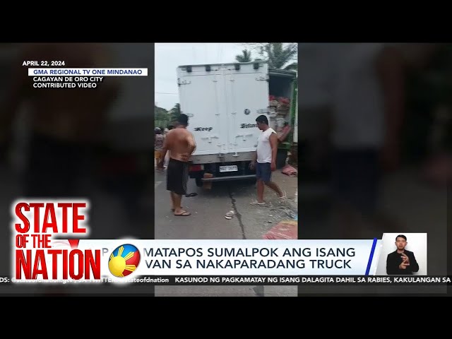 ⁣State of the Nation LOOK!: Freezer van, sumalpok sa nakaparadang wing van