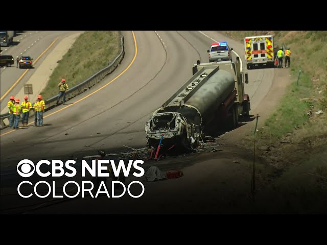 ⁣1 killed in fiery crash that closed I-70 in Colorado, truck driver in the hospital
