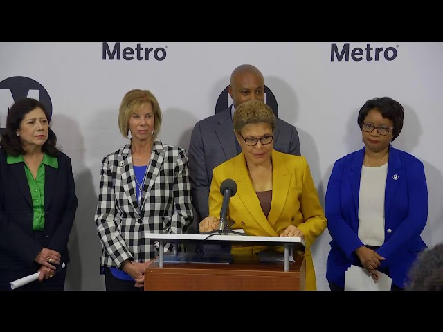 ⁣Watch Live: LA mayor discusses Metro safety
