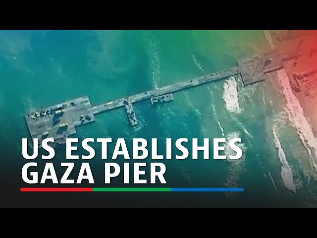 ⁣US establishes Gaza pier to try to boost aid to hungry enclave