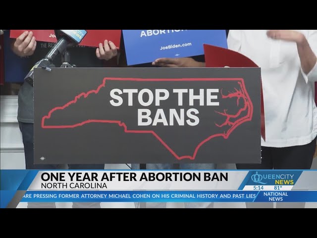 ⁣Election stakes highlighted one year after key abortion vote in NC