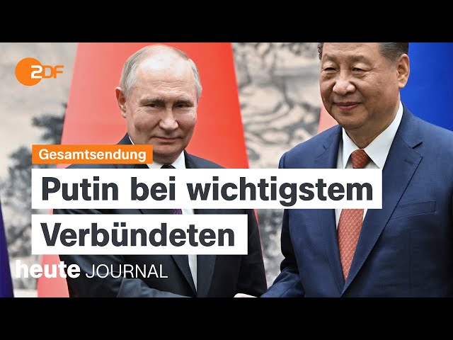 heute journal vom 16.05.2024 Putin in China, Ermittlungen gegen Bystron, Zustand von Robert Fico