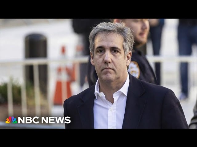 Trump on trial: Defense questions credibility of witness Michael Cohen