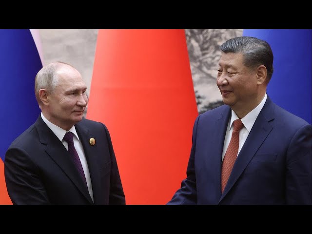 ⁣Putin, Xi meet in China to reaffirm close ties