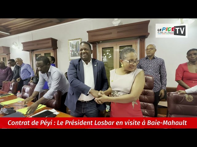 ⁣Contrat de Péyi : Le Président Losbar en visite à Baie-Mahault