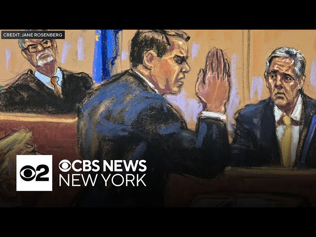 ⁣Defense brings up Michael Cohen's criminal past in Trump trial