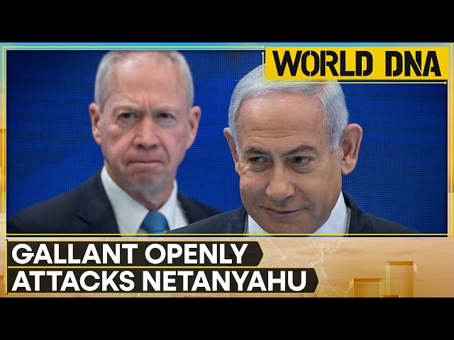 ⁣Gaza crisis: Yoav Gallant openly attacks Benjamin Netanyahu | WION | World DNA LIVE
