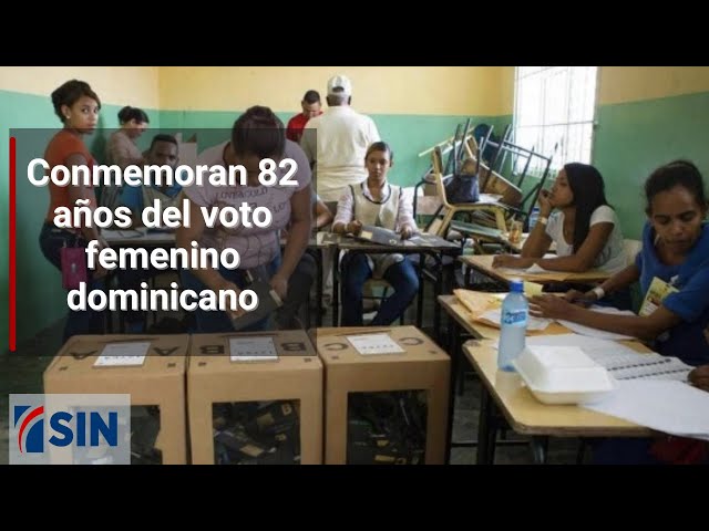 ⁣Conmemoran 82 años del voto femenino dominicano