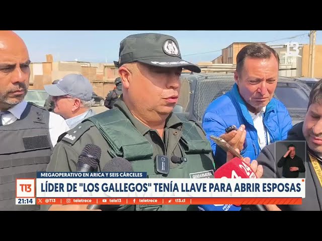 Líder de "Los Gallegos" tenía llave para abrir esposas en cárcel de alta seguridad