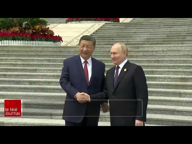 ⁣Rencontre Poutine - Xi : le président russe reçu en grande pompe