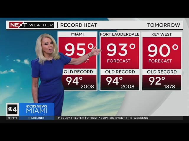 ⁣Miami weather for Thursday 5/16/24 11PM