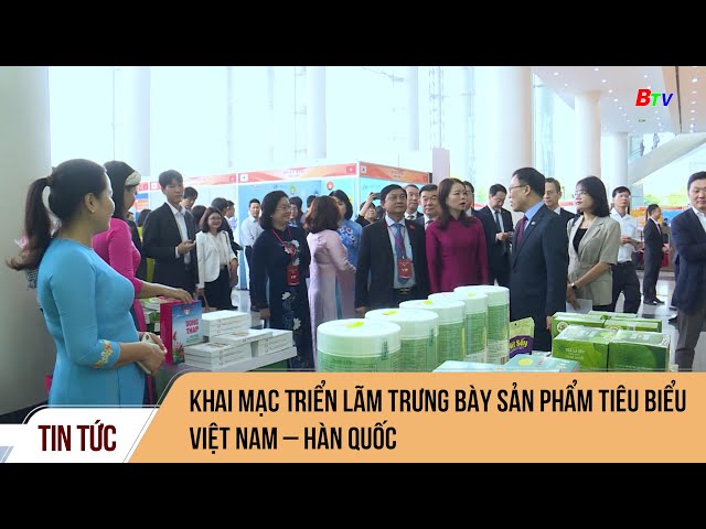 ⁣Khai mạc Triển lãm trưng bày sản phẩm tiêu biểu Việt Nam – Hàn Quốc