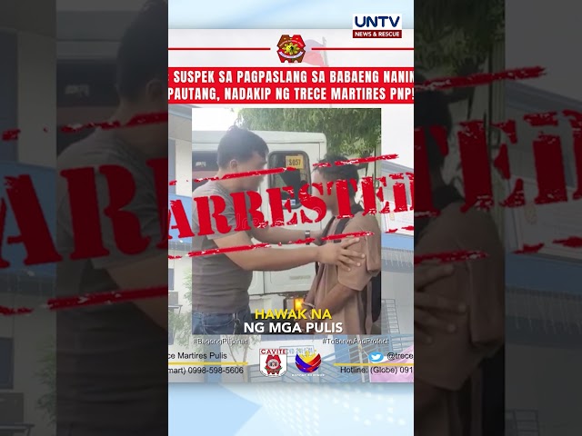 ⁣Suspek sa pagpatay sa babaeng naningil ng pautang sa Cavite, arestado
