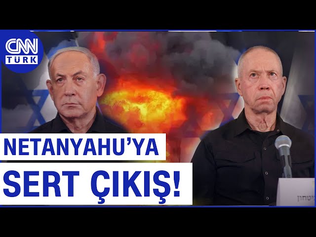 ⁣İsrail Kabinesi'nde Ortalık Toz Duman...Savunma Bakanı Gallant ve Netanyahu Karşı Karşıya!