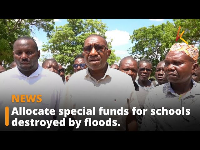 ⁣Leaders ask the government to allocate special funds for schools destroyed by floods.