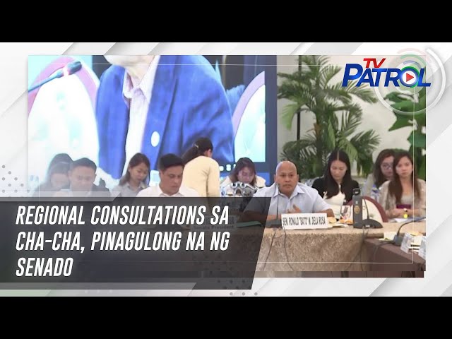 ⁣Regional consultations sa Cha-cha, pinagulong na ng Senado | TV Patrol