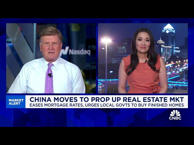 ⁣China moves to prop up real estate market