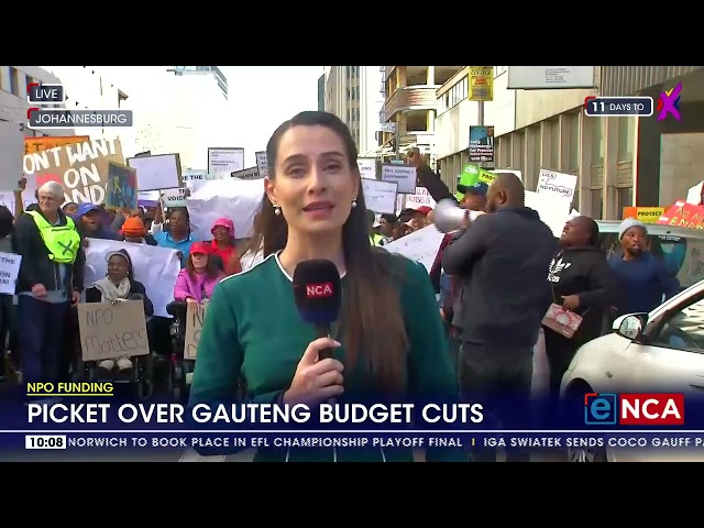 ⁣NPO Funding | Picket over Gauteng budget cuts