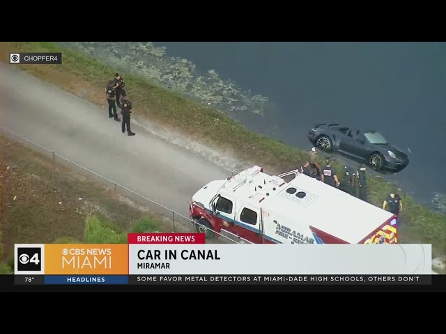 ⁣Car found in Miramar canal