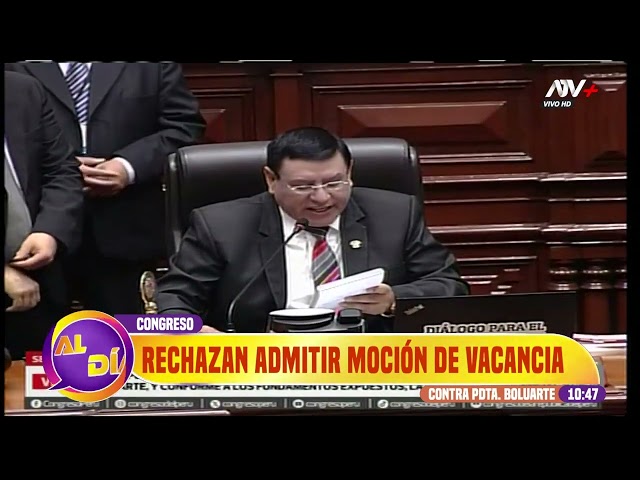 ⁣Congreso: Rechazan admitir a debate mociones de vacancia contra Dina Boluarte