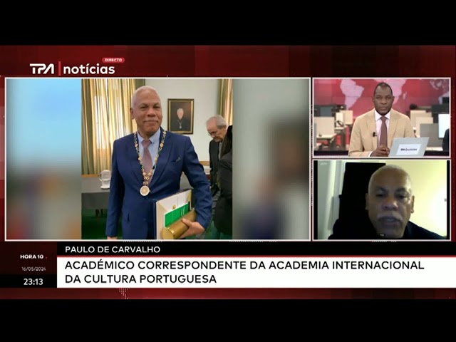 ⁣Angolano Paulo de Carvalho empossado na Academia Internacional da Cultura Portuguesa