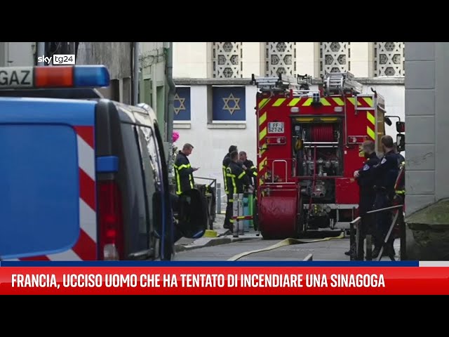 ⁣Francia, ucciso uomo che tentava incendiare sinagoga