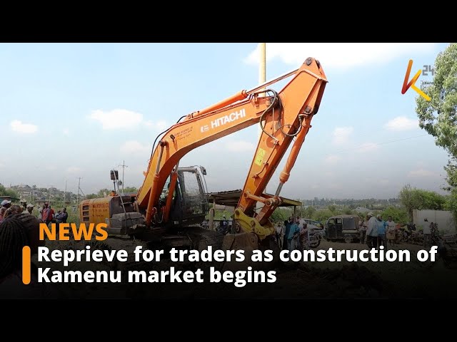 ⁣Reprieve for traders as construction of Kamenu market begins