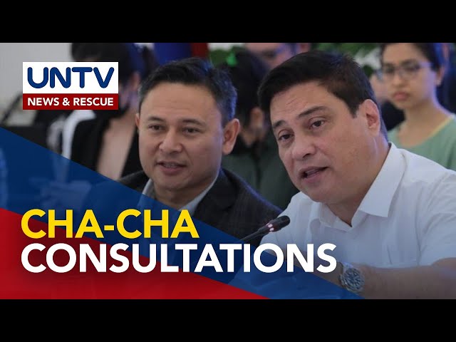 ⁣Consultations on economic Charter change begins; Zubiri says public should be aware