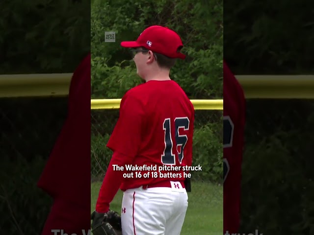 ⁣12-Year-Old Wakefield Pitcher Tosses A Perfect Game #wbz #shorts #massachusetts #sports