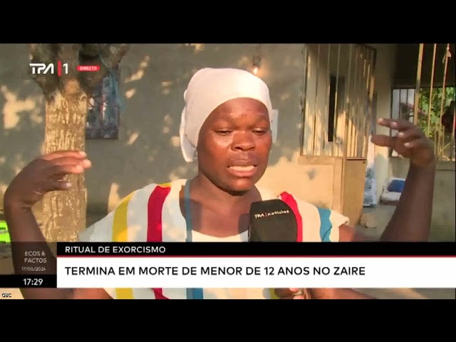 ⁣Ritual de Exorcismo termina em morte de menor de 12 anos no Zango