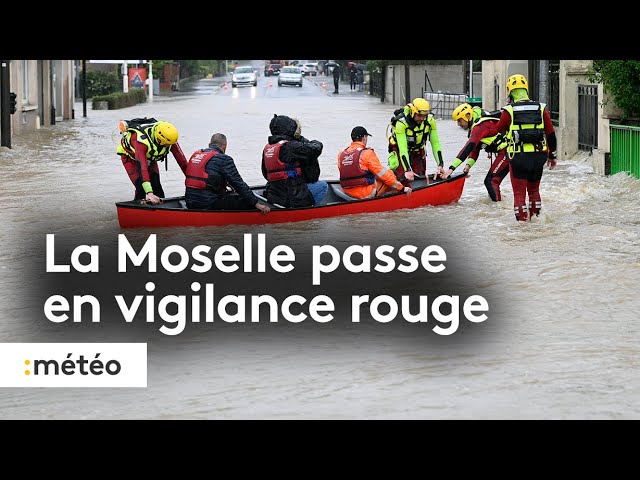 La Moselle passe en vigilance rouge