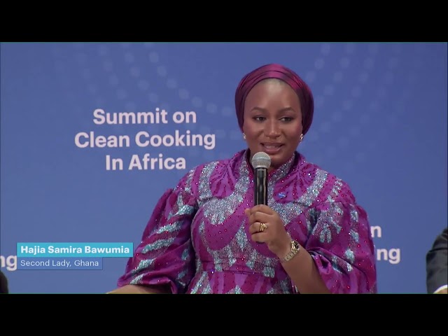 ⁣Summit on Clean Cooking In Africa: Samira urges global action on clean cooking solutions in Africa.
