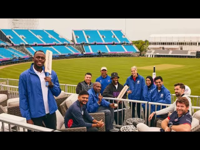 USAIN BOLT VISITS T20 WORLD CUP VENUE IN THE UNITED STATES