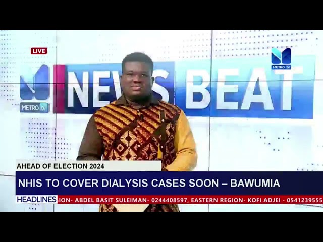 ⁣NHIS to cover dialysis case soon----  Dr.  Bawumia