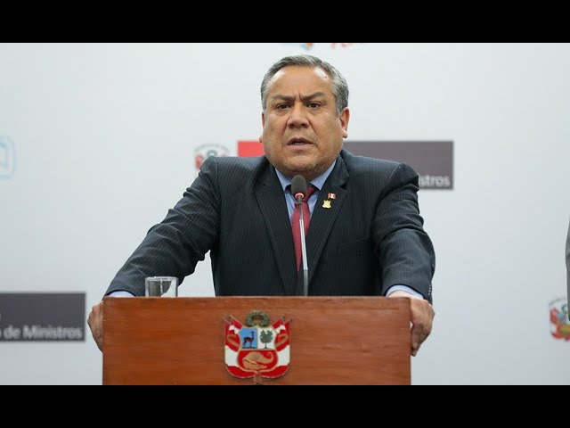 Gustavo Adrianzén: "No vamos a permitir que quiebren la gobernabilidad del país"
