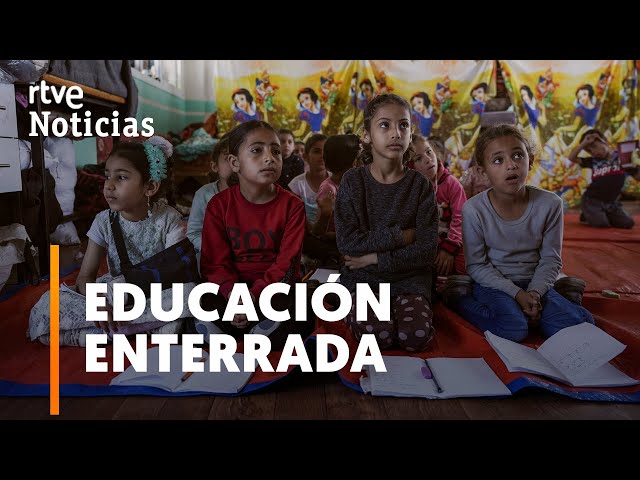 ⁣GAZA: NIÑOS y PROFESORES resisten entre DESPLAZAMIENTOS y ESCOMBROS | RTVE Noticias