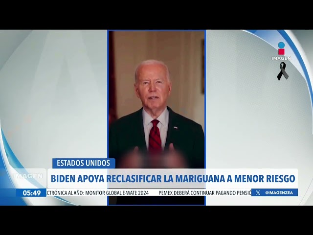 ⁣Joe Biden apoya la reclasificación de la marihuana a menor riesgo