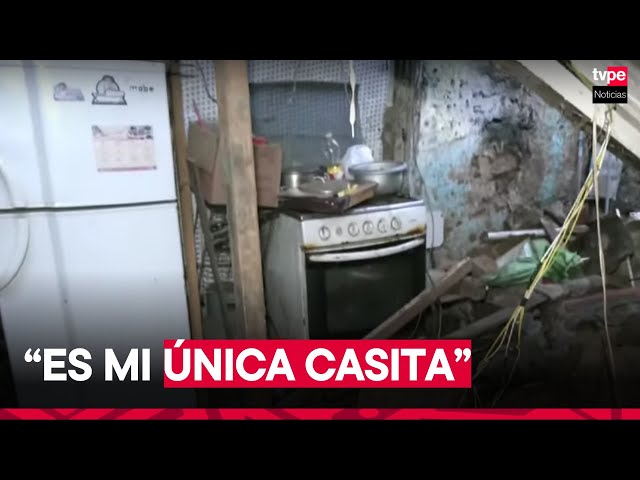 ⁣Callao: madre de familia solicita apoyo tras la caída del techo de su precaria vivienda
