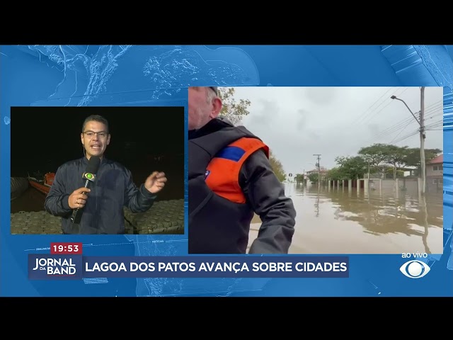 Chuvas no RS: Lagoa dos patos avança sobre as cidades