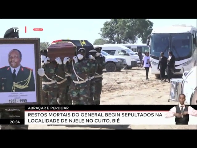⁣Abraçar e Perdoar: Restos mortais do General Begin sepultados na localidade de Njele no Cuito, Bié