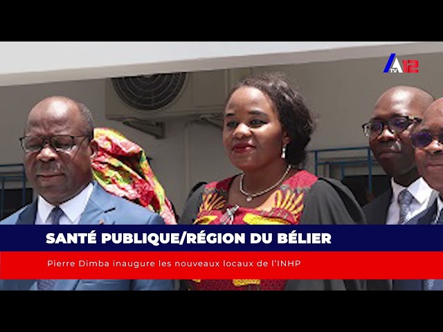 ⁣Santé publique/Région du Bélier : Pierre Dimba inaugure les nouveaux locaux de l’INHP