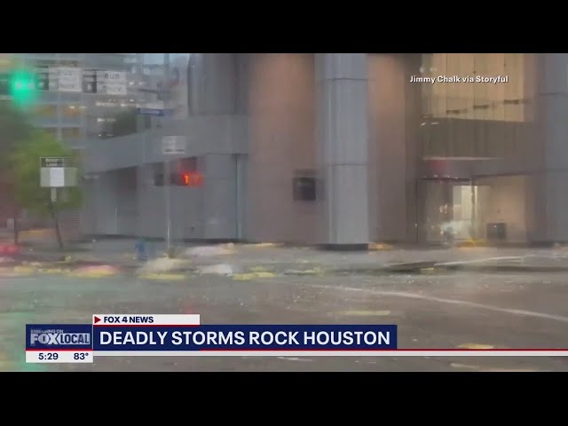 ⁣4 killed in Houston severe storms; power could be out for weeks