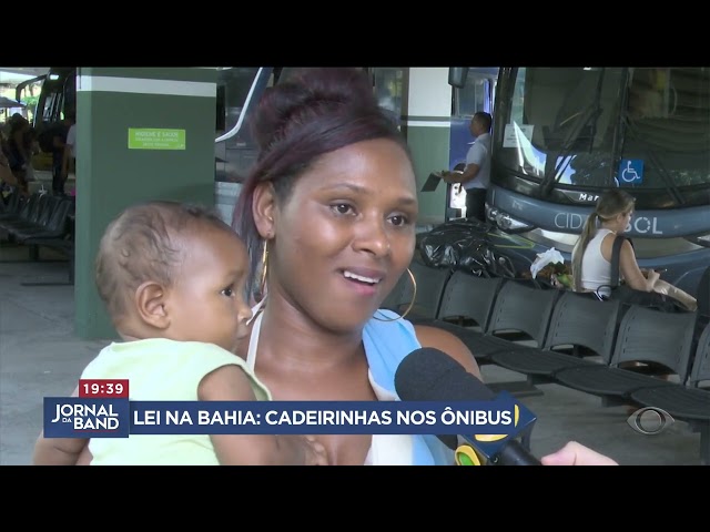 ⁣Ônibus terão que disponibilizar cadeirinha para criança na Bahia