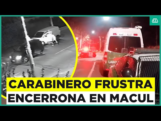 Doble encerrona en Macul: Segundo robo fue frustrado por carabinero de franco