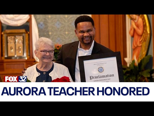 ⁣Aurora honors Laura Waegner, the suburb's longest-serving teacher