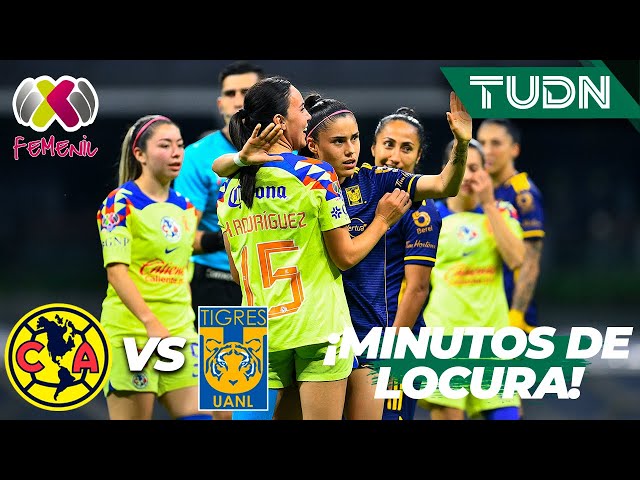 ⁣¡MINUTOS DE LOCURA: GOL Y POLÉMICA! | América 3-1 Tigres | Liga Mx Femenil - CL2024 Semis | TUDN