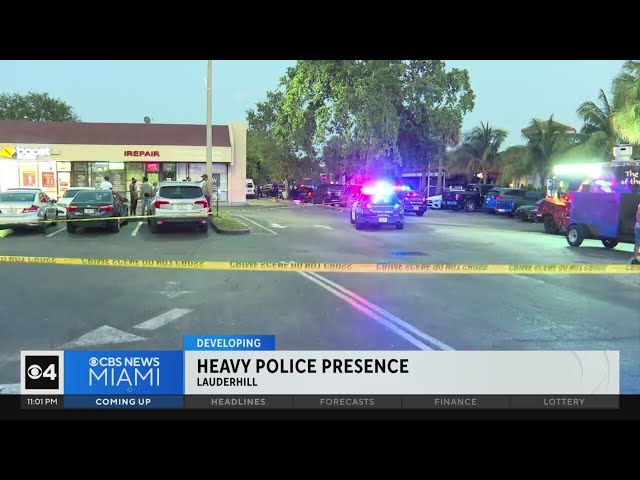 ⁣Possible shooting in Lauderhill draws heavy police presence